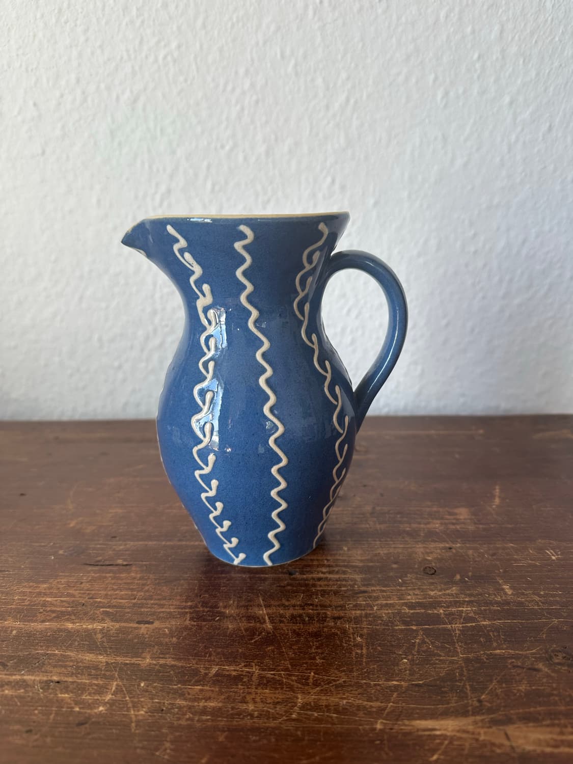 독일)빈티지 파랑 화병(핸드메이드) 상품이미지5