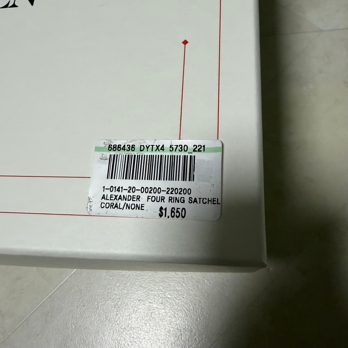 [새상품]알렉산더맥퀸 레더 포링백 코랄 상품이미지4