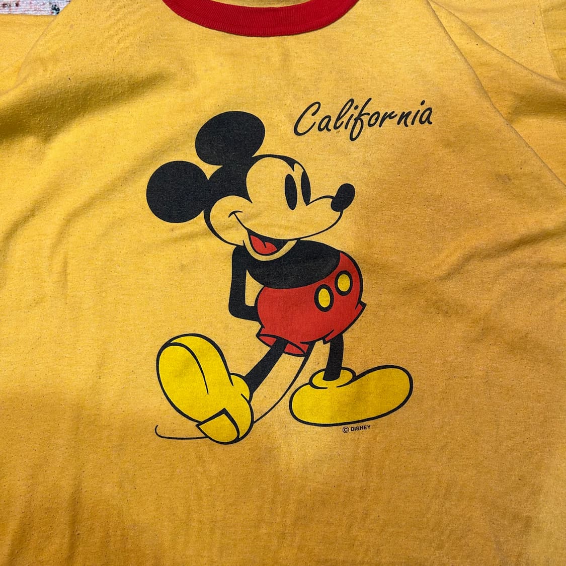 [XL]80s made in usa 50/50 벨바쉰 미키 마우스 링거티 상품이미지5