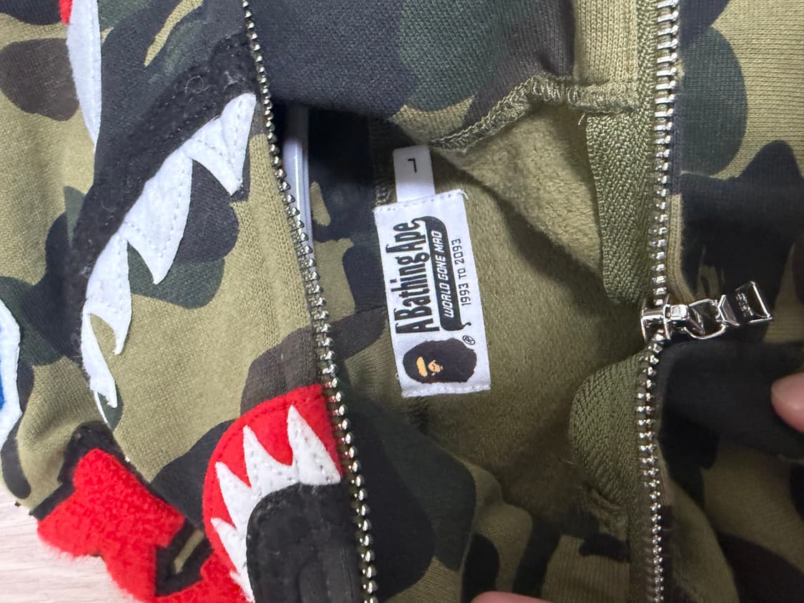 베이프 샤크 후드 카모L 상품이미지4