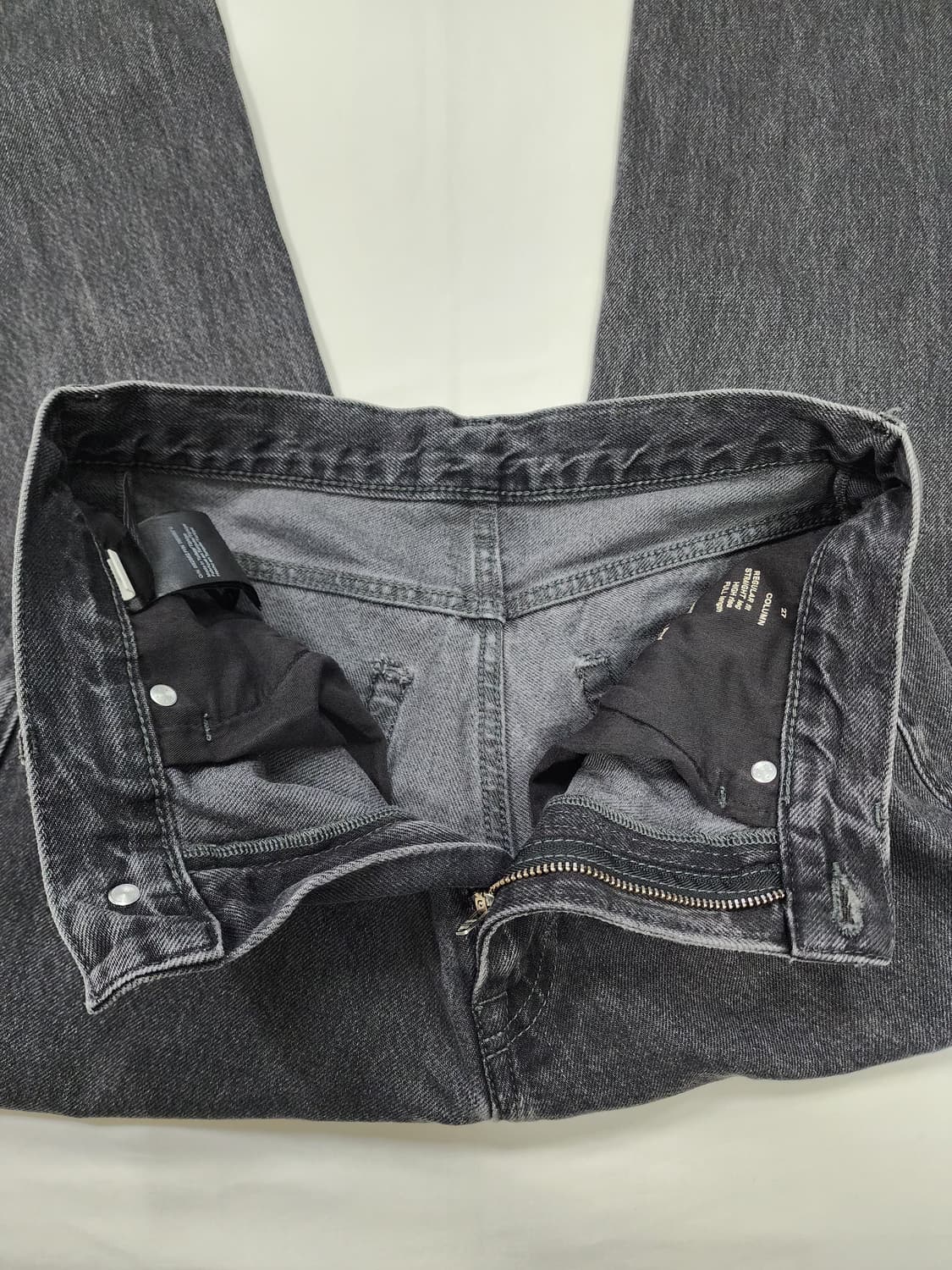 코스 하이라이즈 흑청 데님 팬츠 상품이미지7