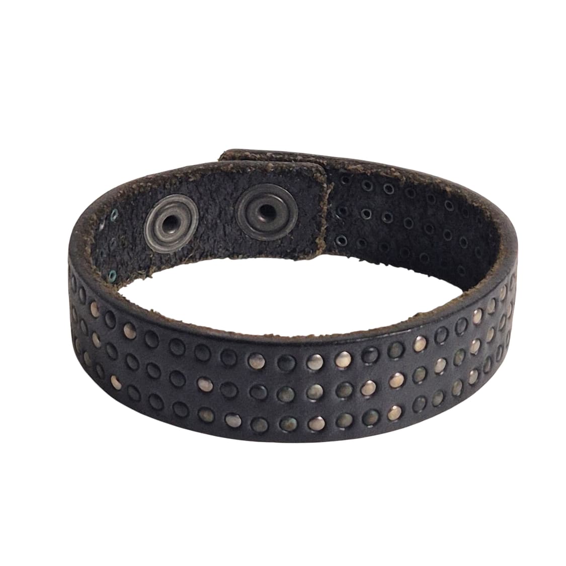 DIESEL) 00s 디젤 스터드 레더 팔찌 상품이미지3