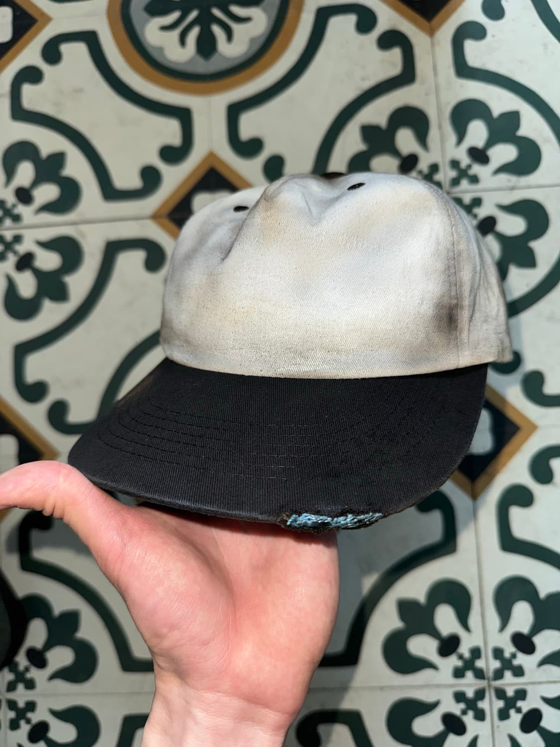 Distressed cap (hand made) 상품이미지1