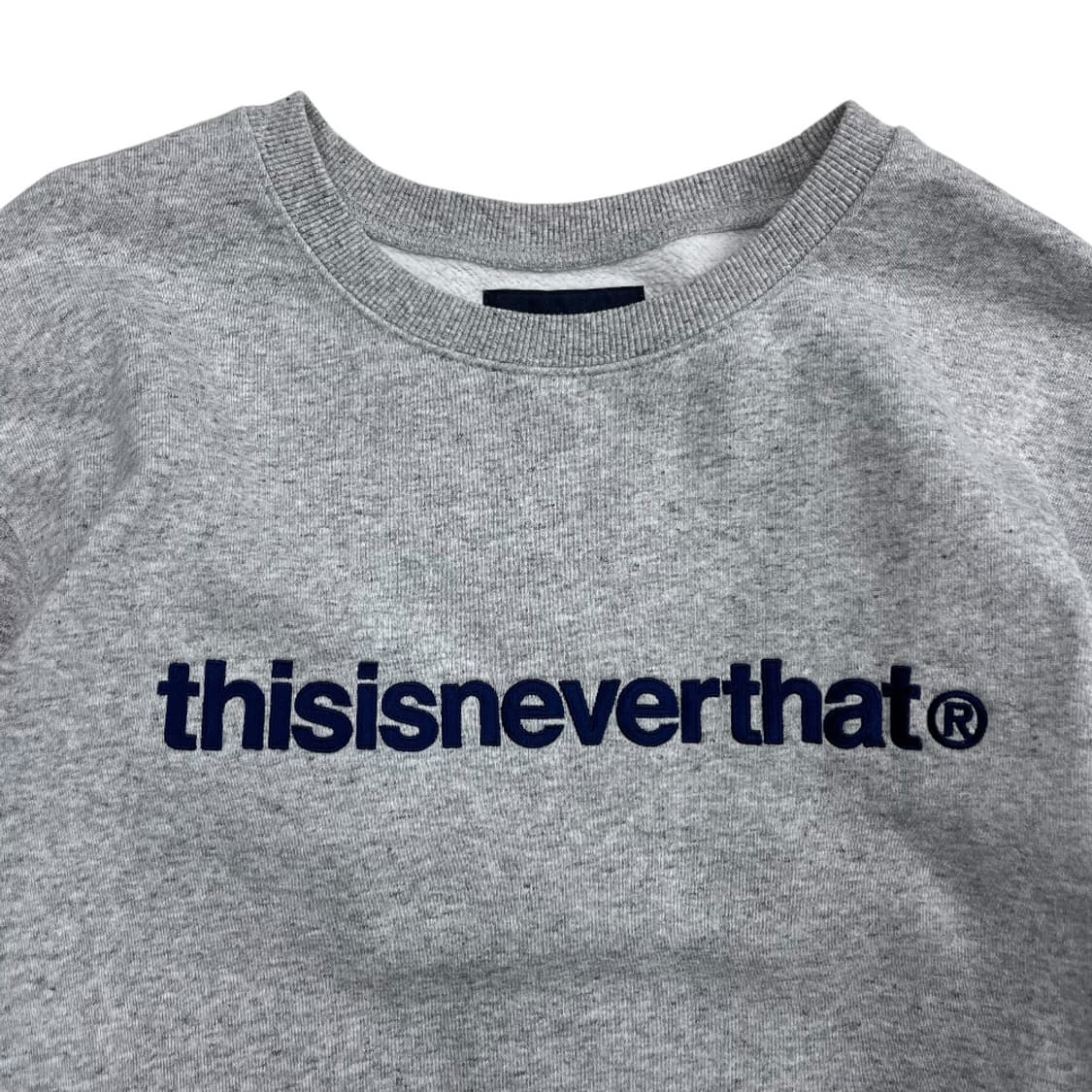 디스이즈네버댓 센터로고 그레이 맨투맨 M 상품이미지4