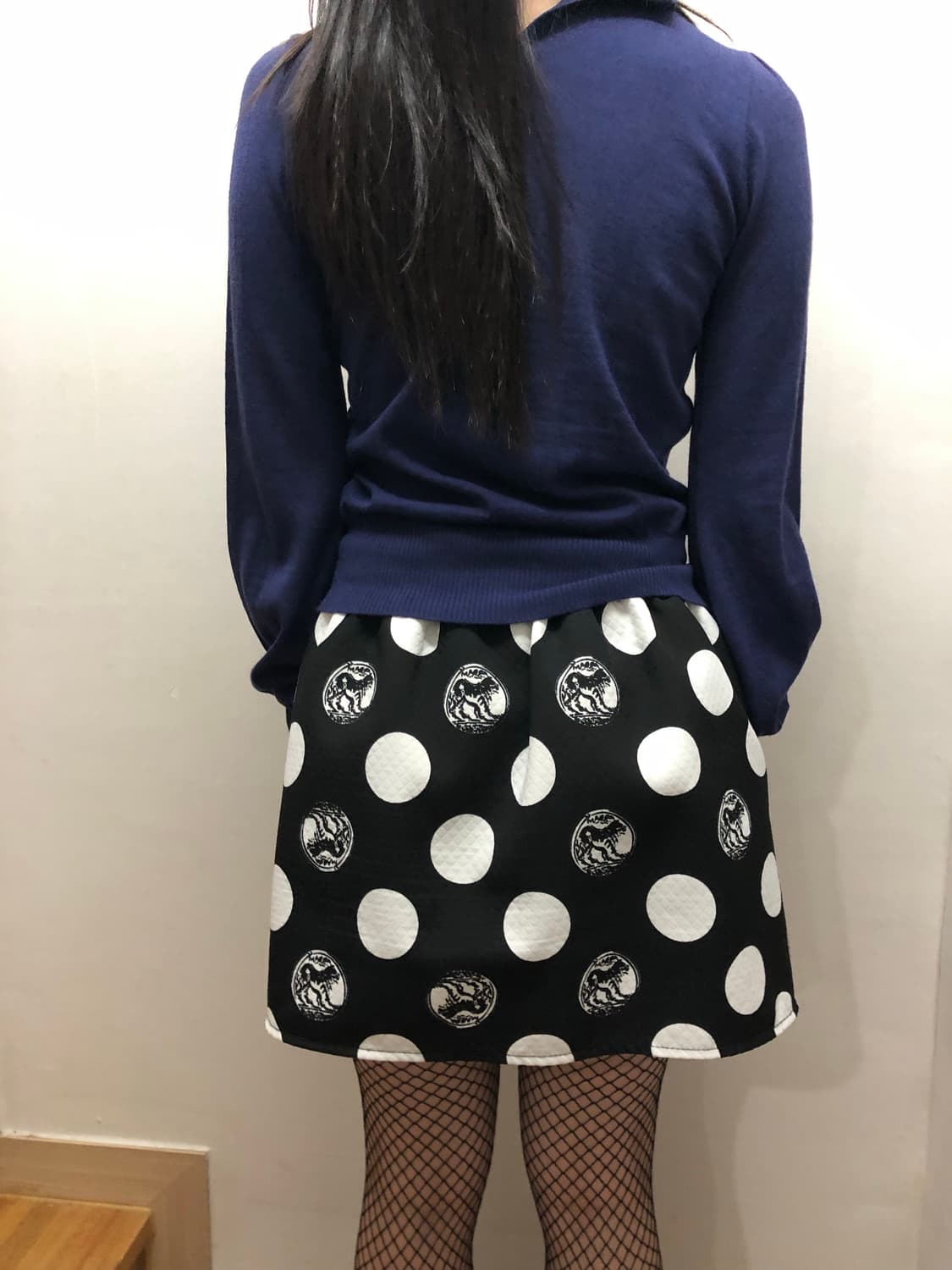 빈티지 퍼플 블루 플리츠 탑 상품이미지5