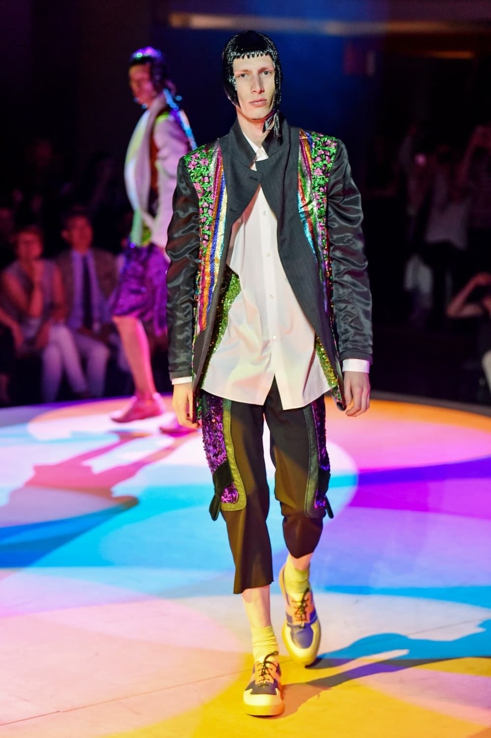 꼼데가르송 옴플 18SS 스팽글 도킹 오버 셔츠 상품이미지1