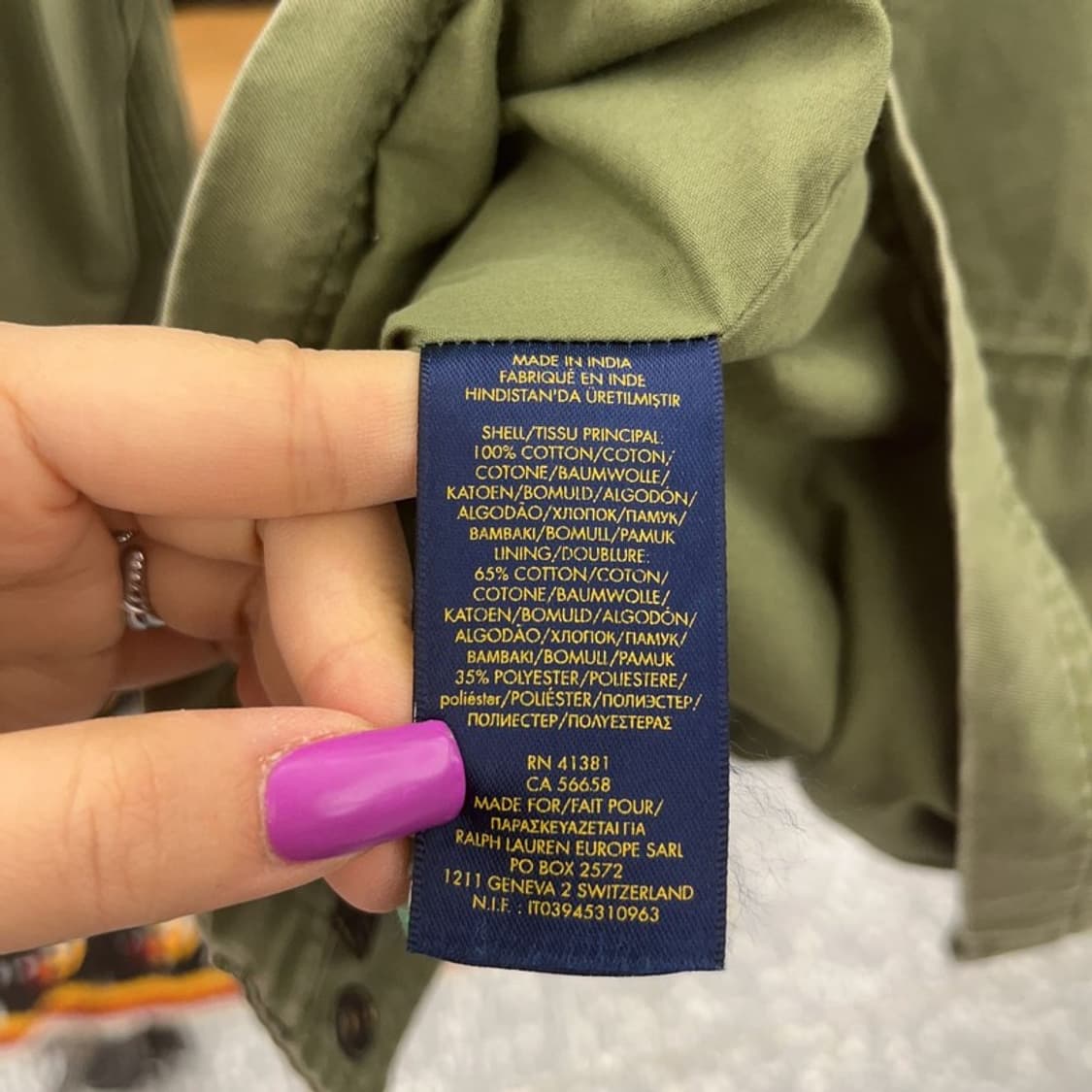 폴로 랄프로렌 빈티지 사파리 야상 자켓 160 C07346 상품이미지6