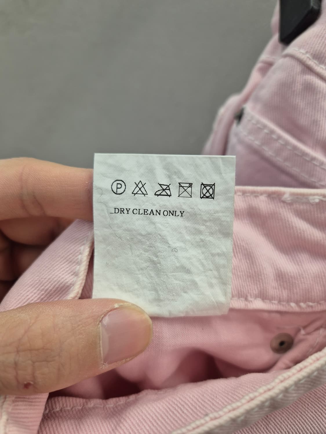 비아플레인 핑크 와이드 데님 팬츠 m 상품이미지8