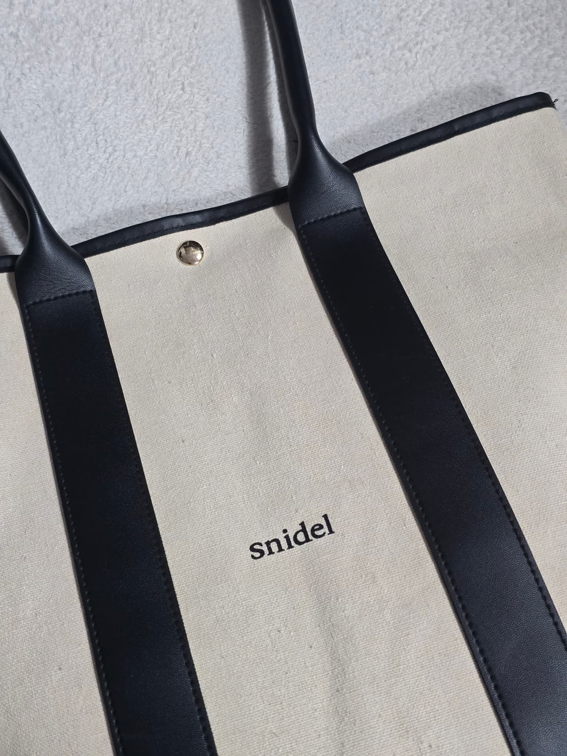 Snidel 스나이델 캔버스 토트백 아이보리 상품이미지1