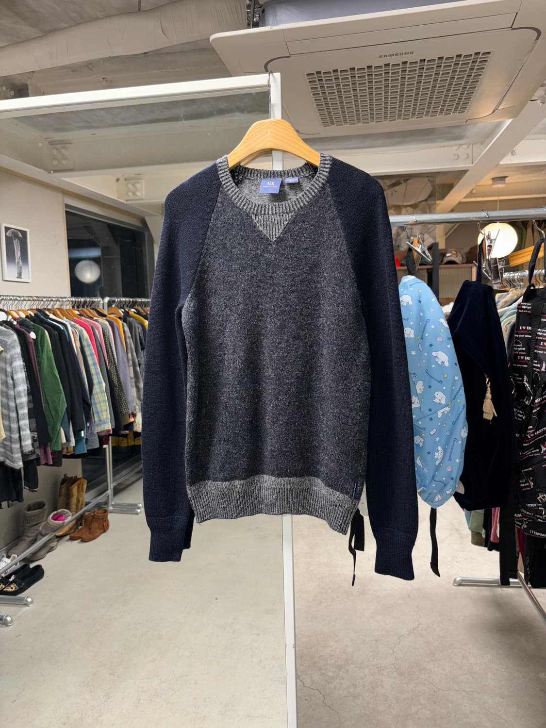 아르마니 익스체인지 레글런 울니트 상품이미지3