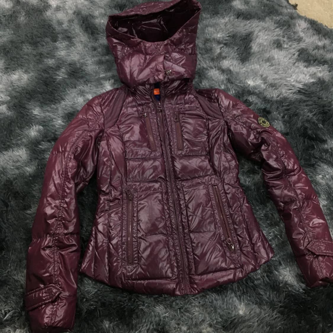 투티/0124 BOSS 휴고 보스 오렌지 경량 패딩 후드 BUR y2k 상품이미지1