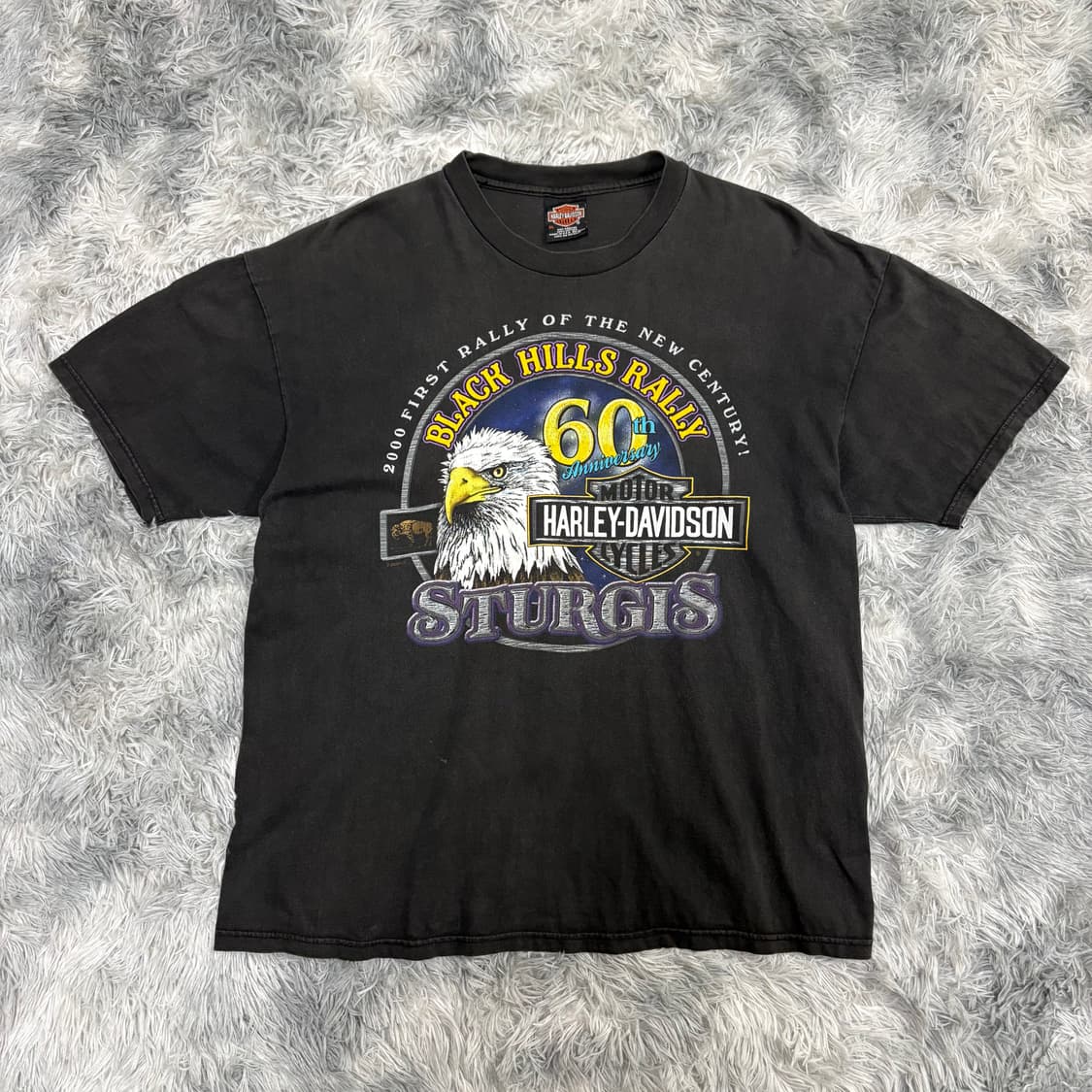 빈티지 할리데이비슨 Sturgis 60th 티셔츠 상품이미지4