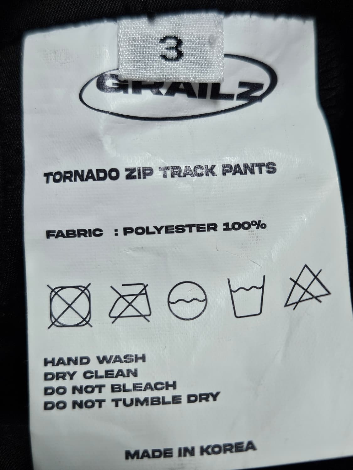 GRAILZ 그레일즈 토네이도 팬츠 3 사이즈 상품이미지8