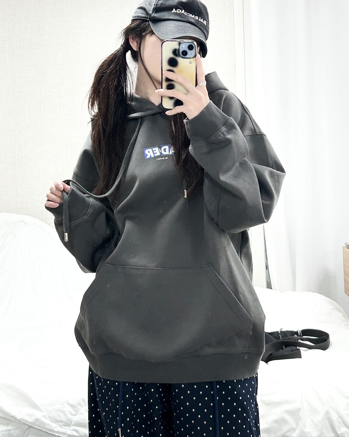 아더에러 오리진 박스 차콜 후드 상품이미지2