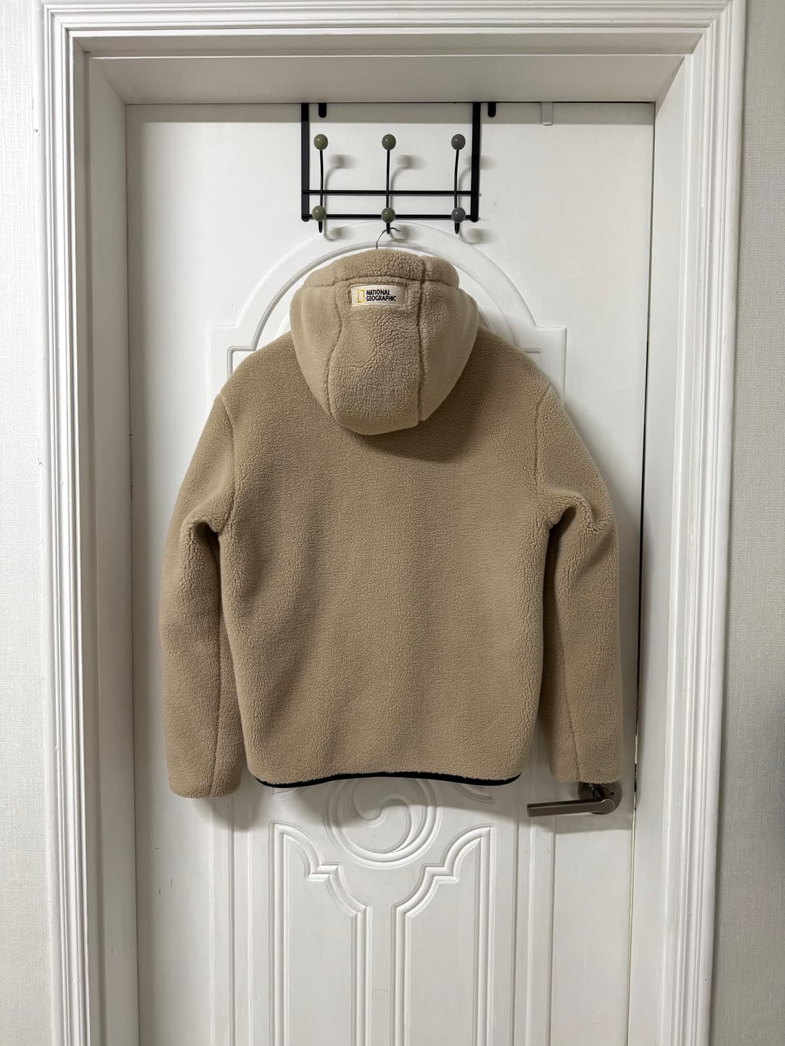 95사이즈 남성 내셔널지오그래픽 베이지 뽀글이 후리스 집업  상품이미지6