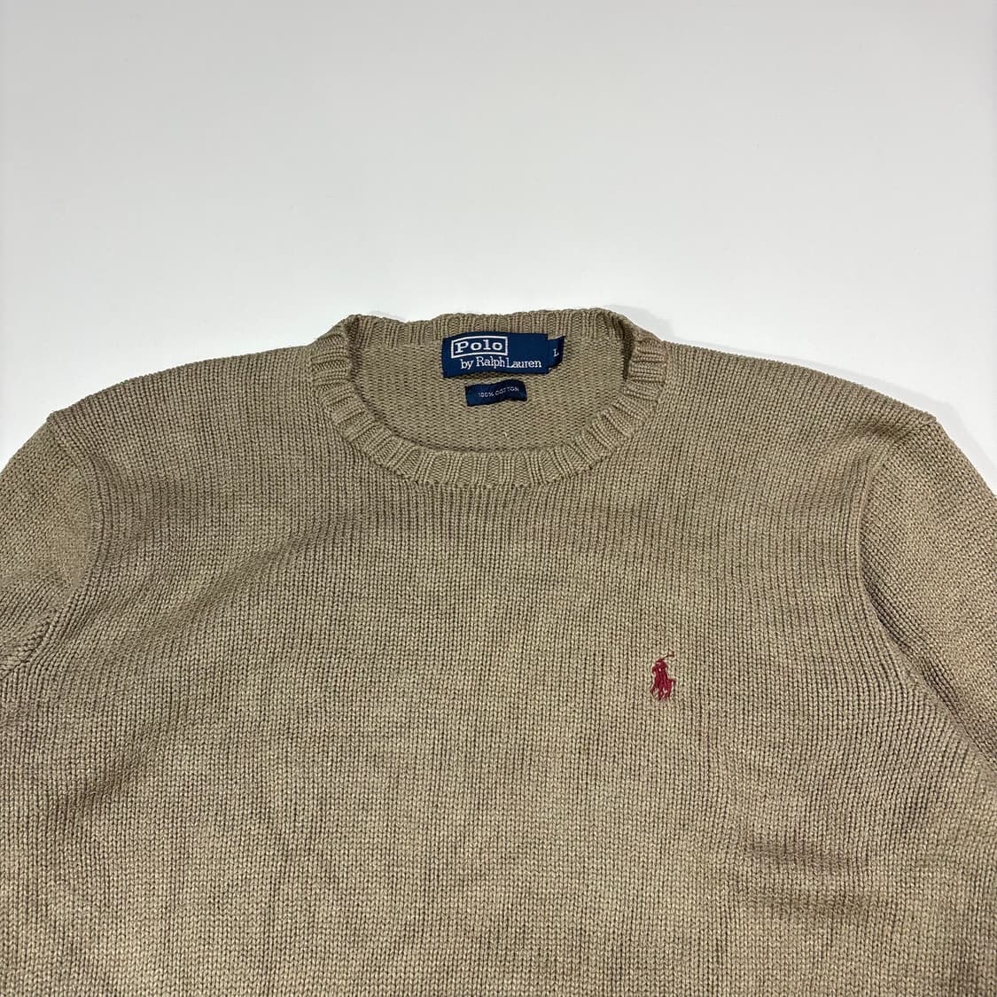 폴로 랄프로렌 베이지 코튼 니트 상품이미지2