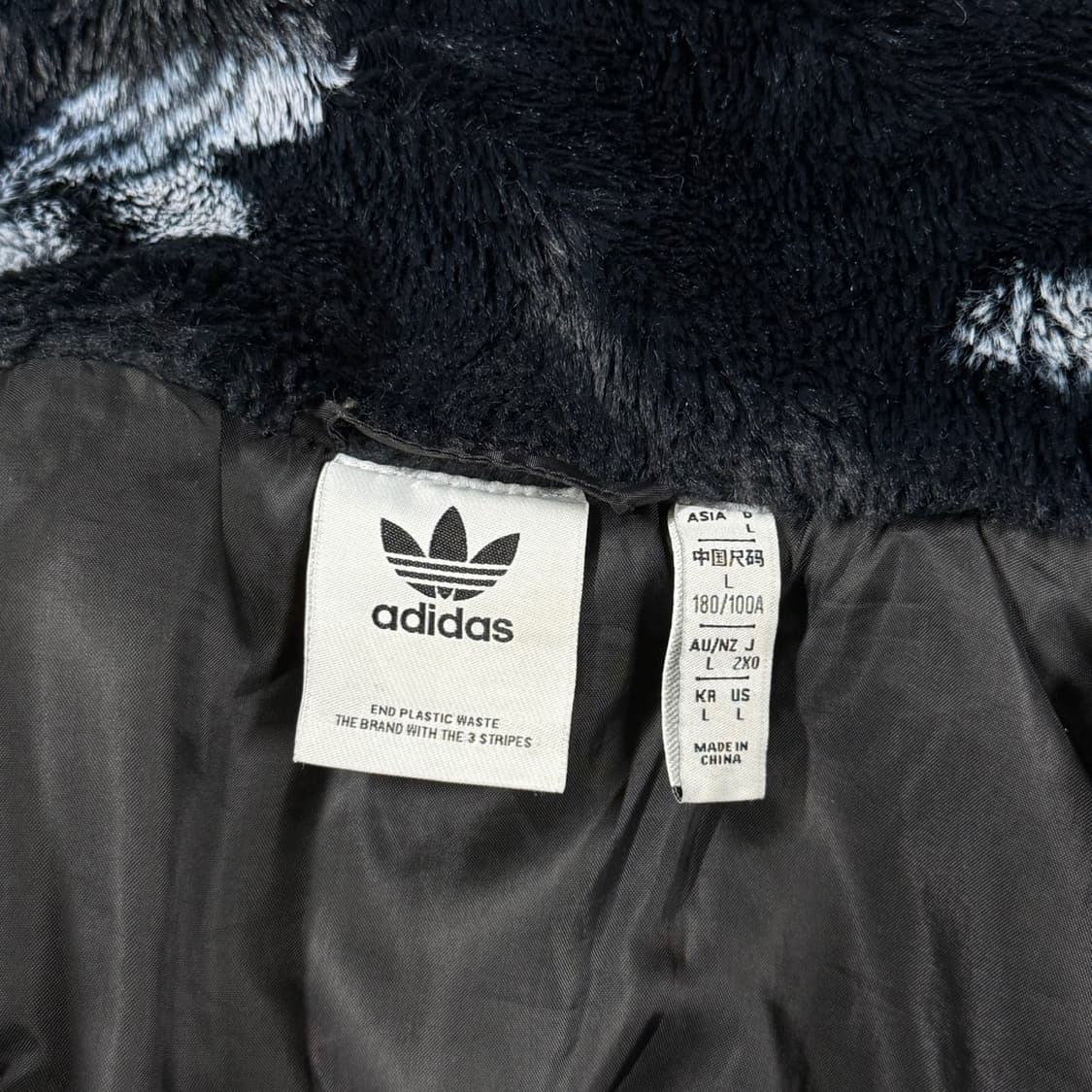 [L] 아디다스 모노그램 퍼 플리스 후리스 집업 자켓 상품이미지6
