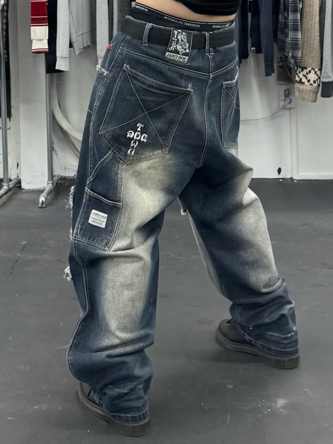 도그타운 블랙 드래곤 데님 카펜터 팬츠 상품이미지5