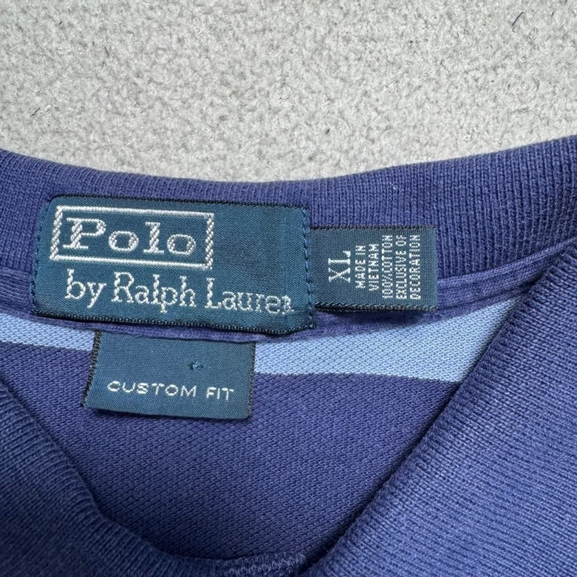 RALPH LAUREN PK 스트라이프 반팔 블루 XL 상품이미지4