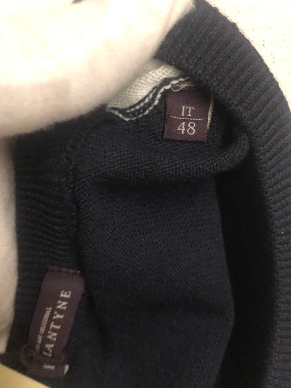 BALLANTYNE(발란타인) 다이아몬드패턴 라운드넥 베스트 상품이미지7