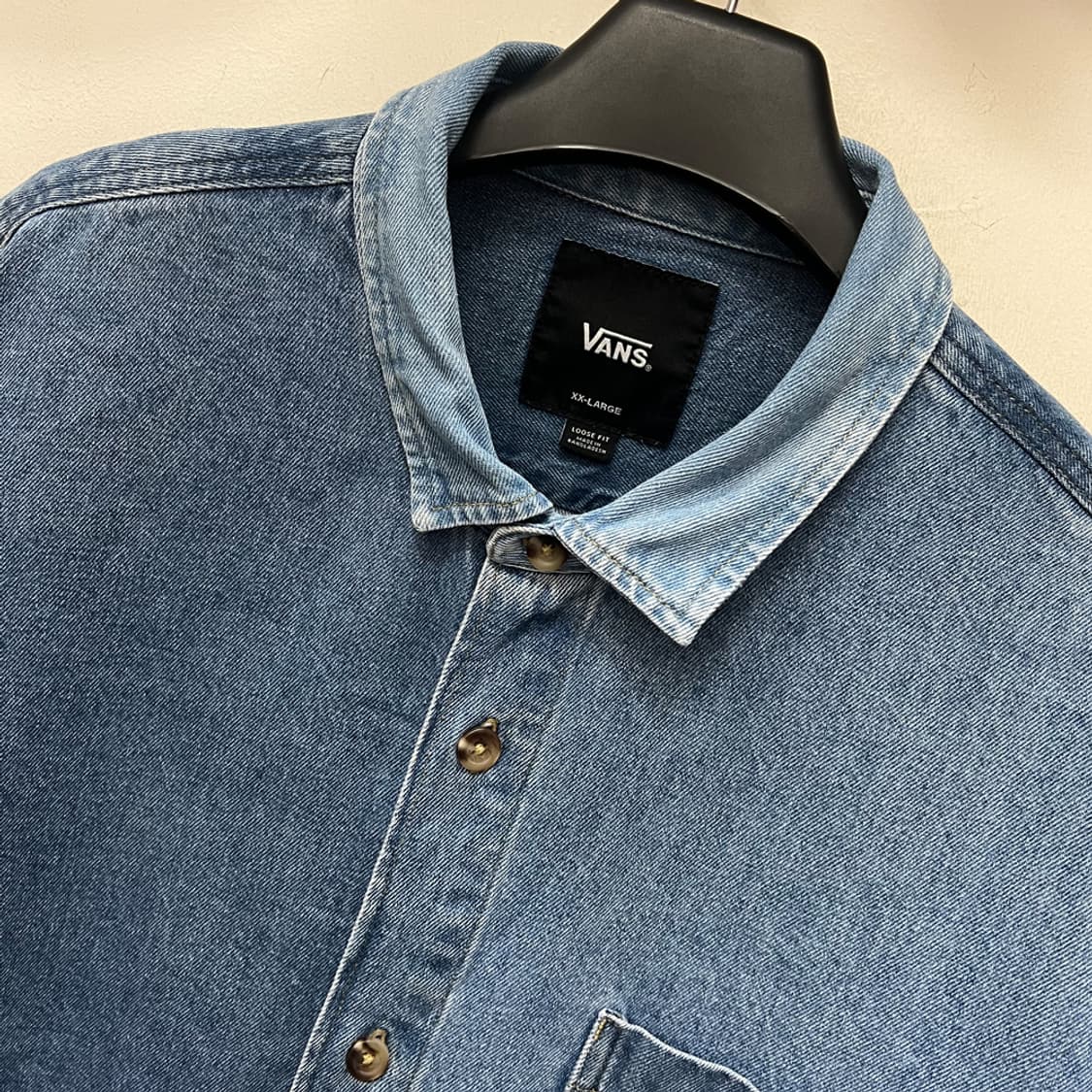 VANS 반스 루즈핏 데님 셔츠 자켓 2XL 상품이미지3