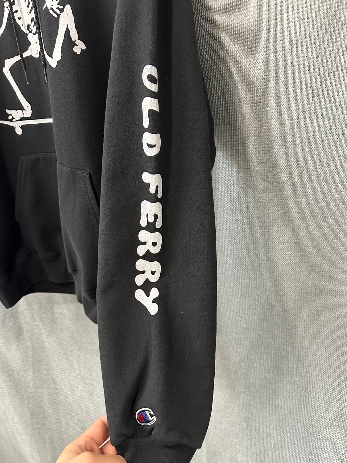 Champion x OLD FERRY 해골 그래픽 후드 상품이미지4