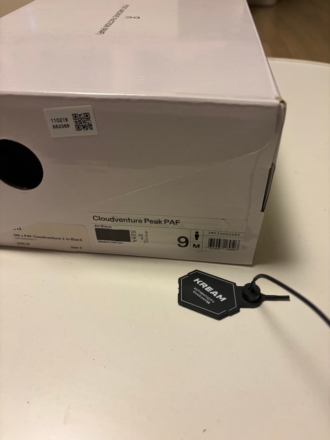 On x PAF 클라우드 벤쳐 블랙 [265] 상품이미지6