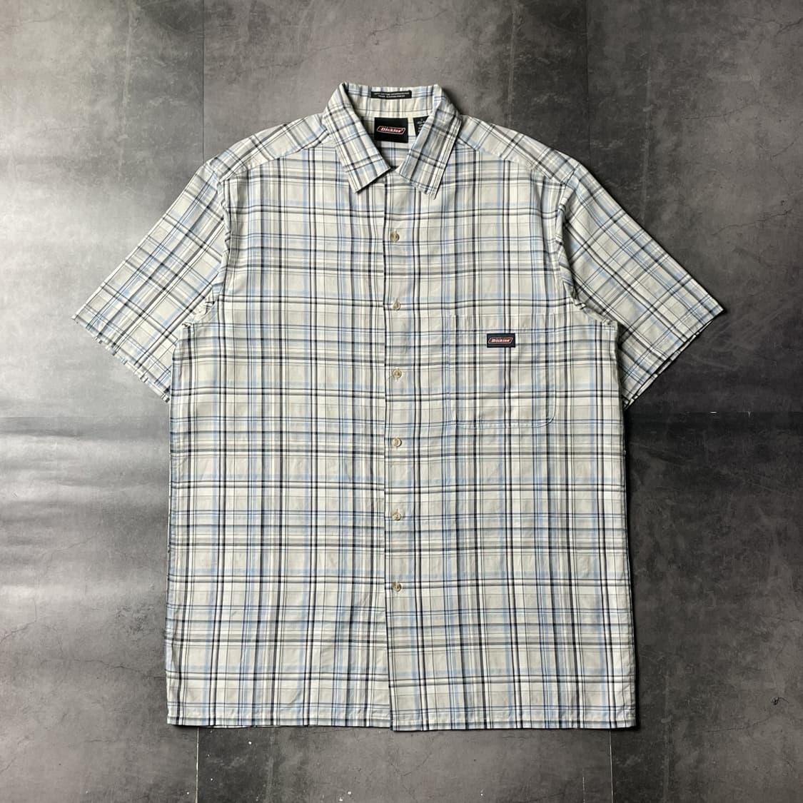 DICKIES 디키즈 빈티지 체크 반팔 워크 셔츠 A00929 상품이미지1