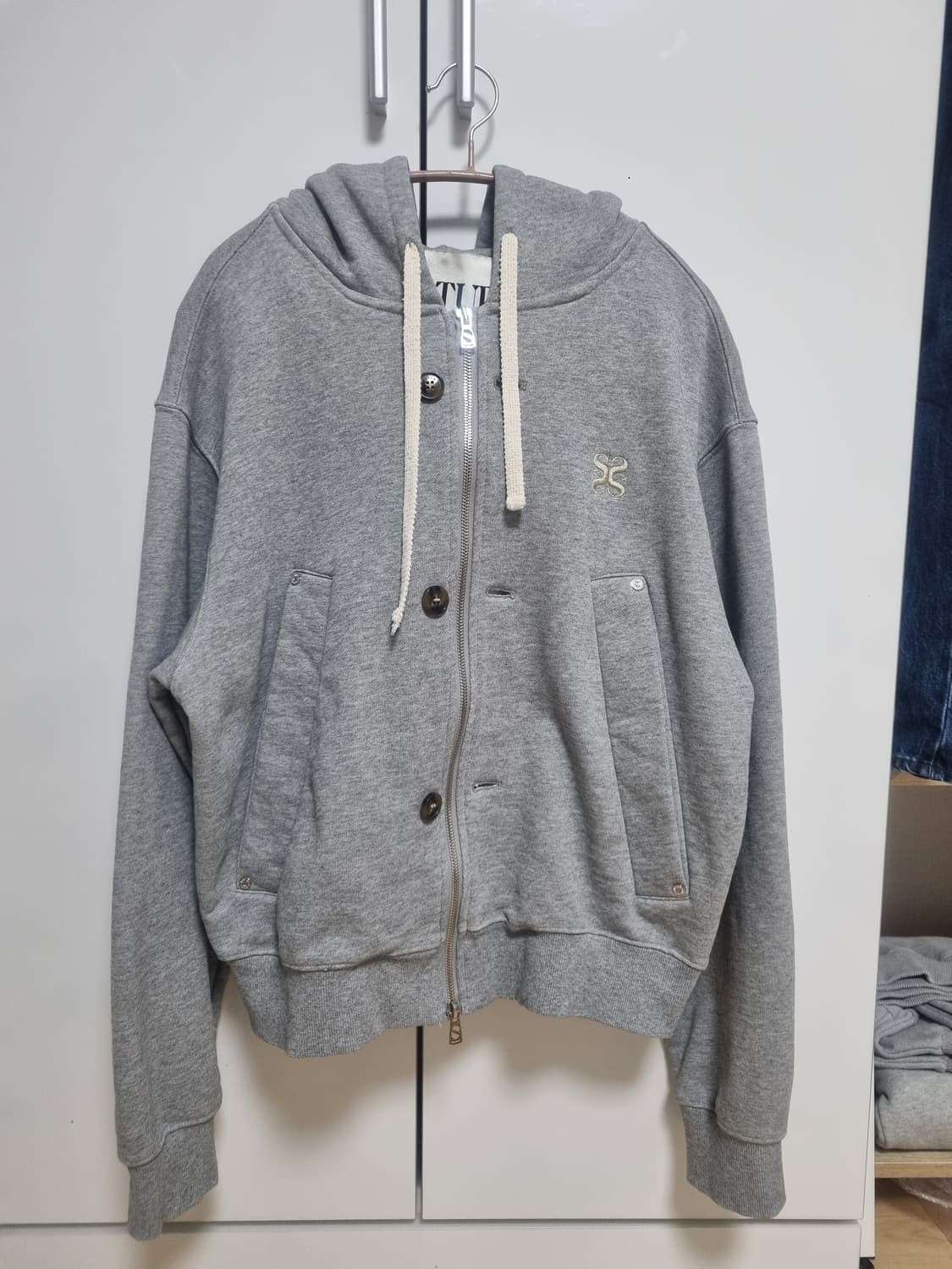 세터 후드 집업 S 상품이미지2