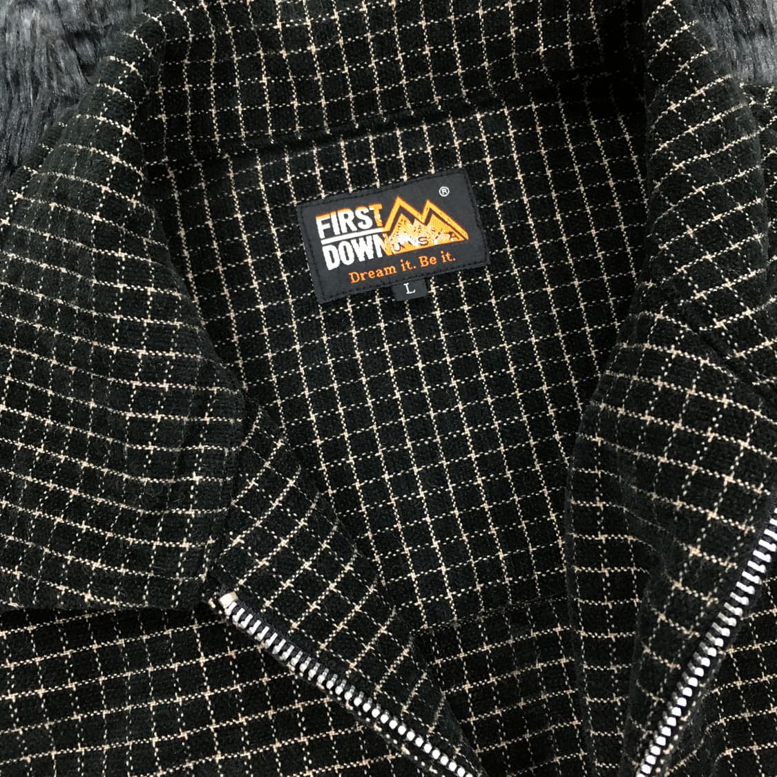 투티/0341 FIRST DOWN JPN 빈티지 일본 체크 패턴 자켓 상품이미지6
