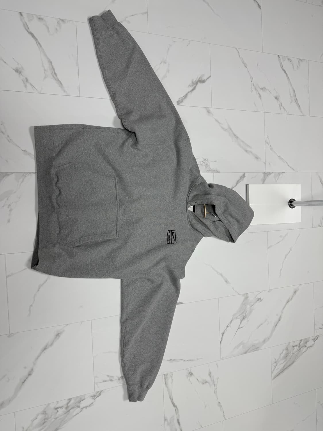 Nike x Stussy NRG RA 풀오버 후드 다크 그레이 헤더 (사 상품이미지2