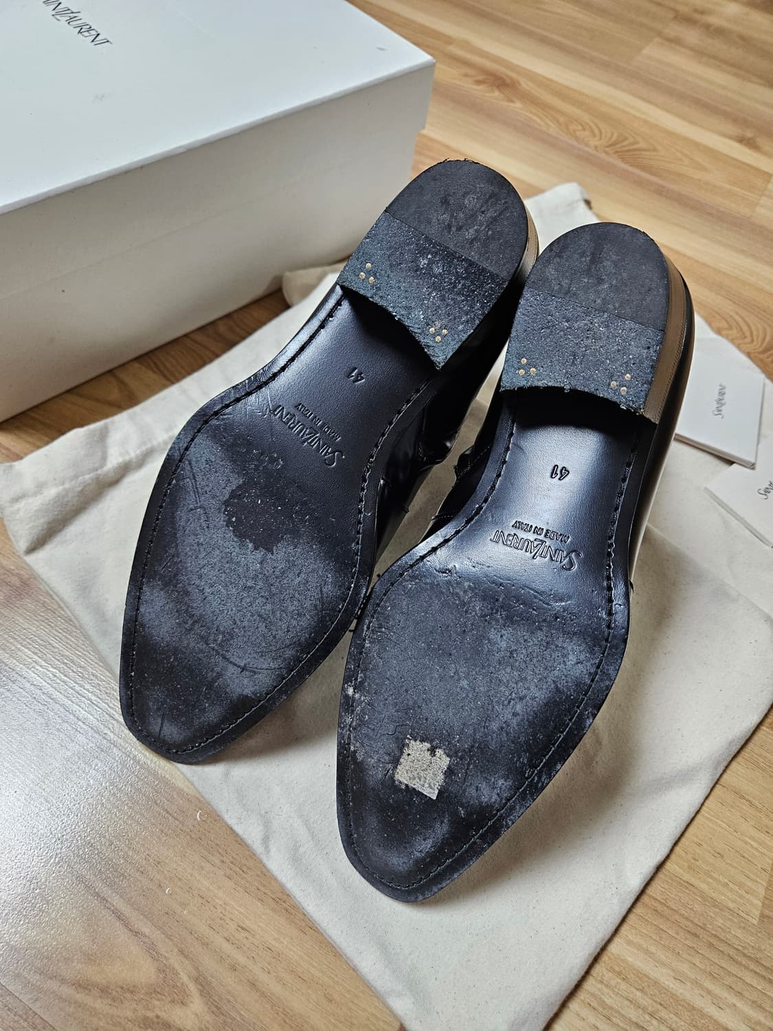 생로랑 로만 지퍼 앵클부츠 블랙 상품이미지8