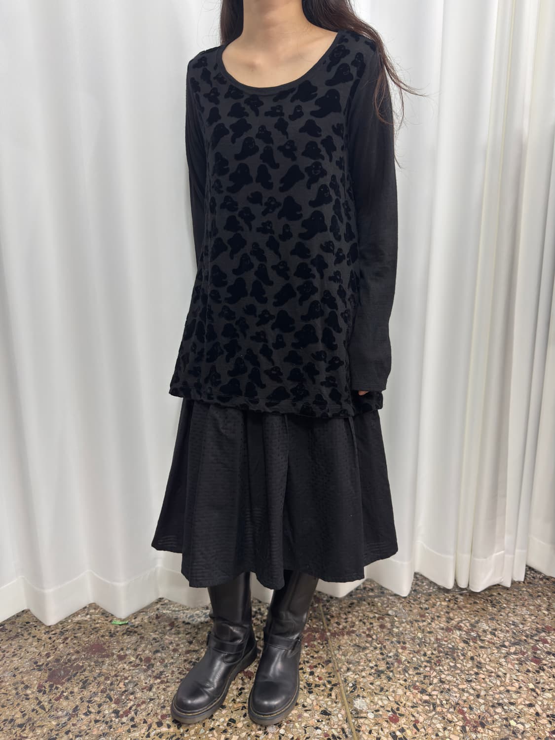 zara basic strap midi pleats skirt 상품이미지5