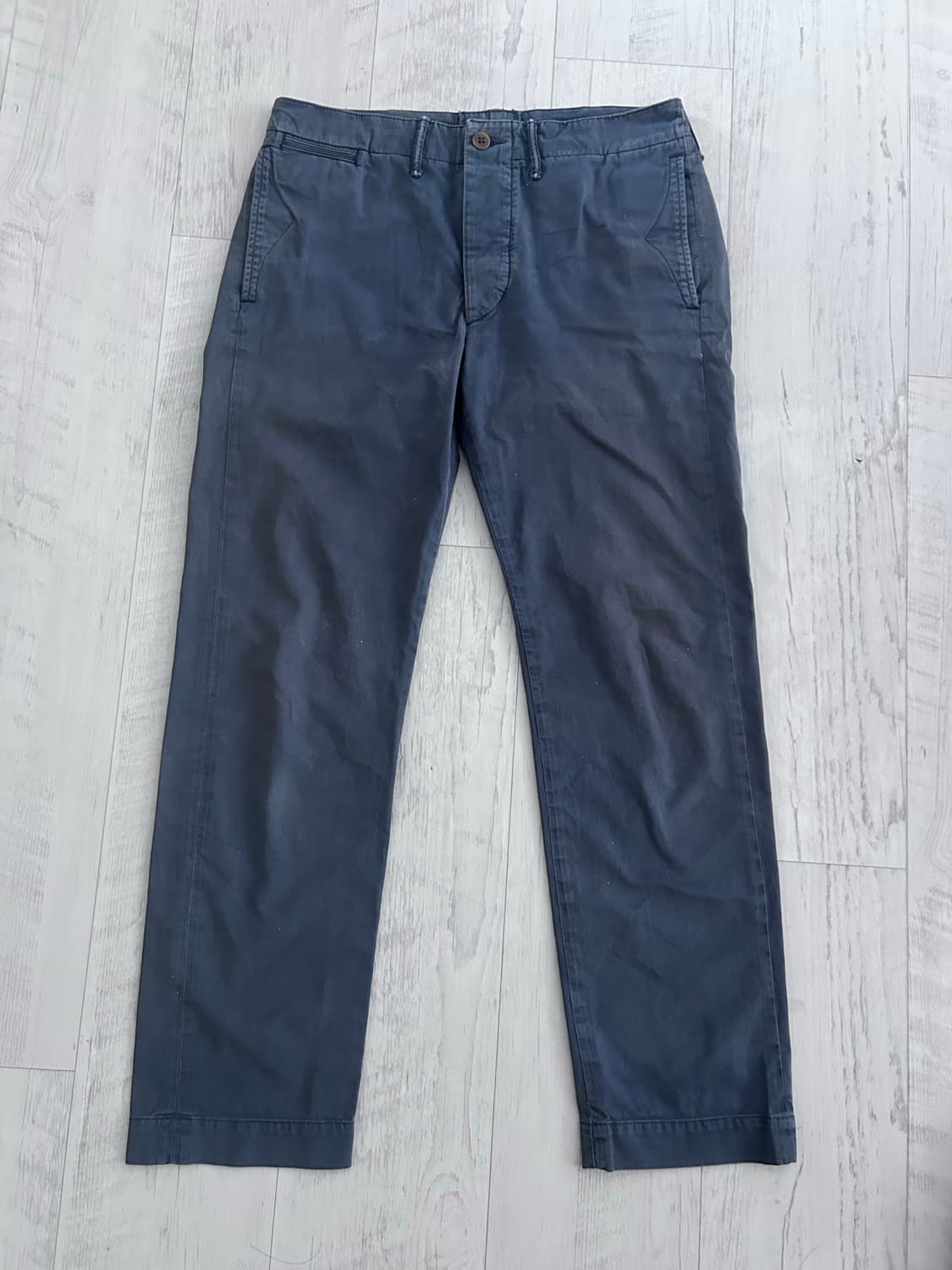 RRL 오피서 치노 팬츠 네이비 30x30 상품이미지1