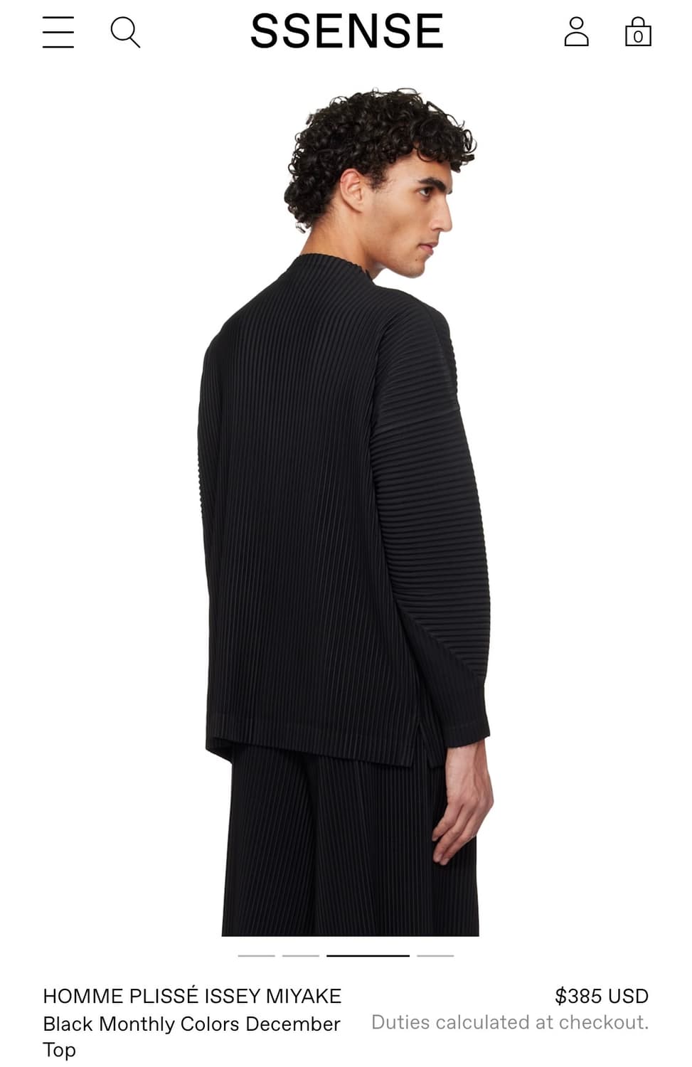 homme plisse 디셈버 모크넥 블랙 2사이즈 상품이미지3