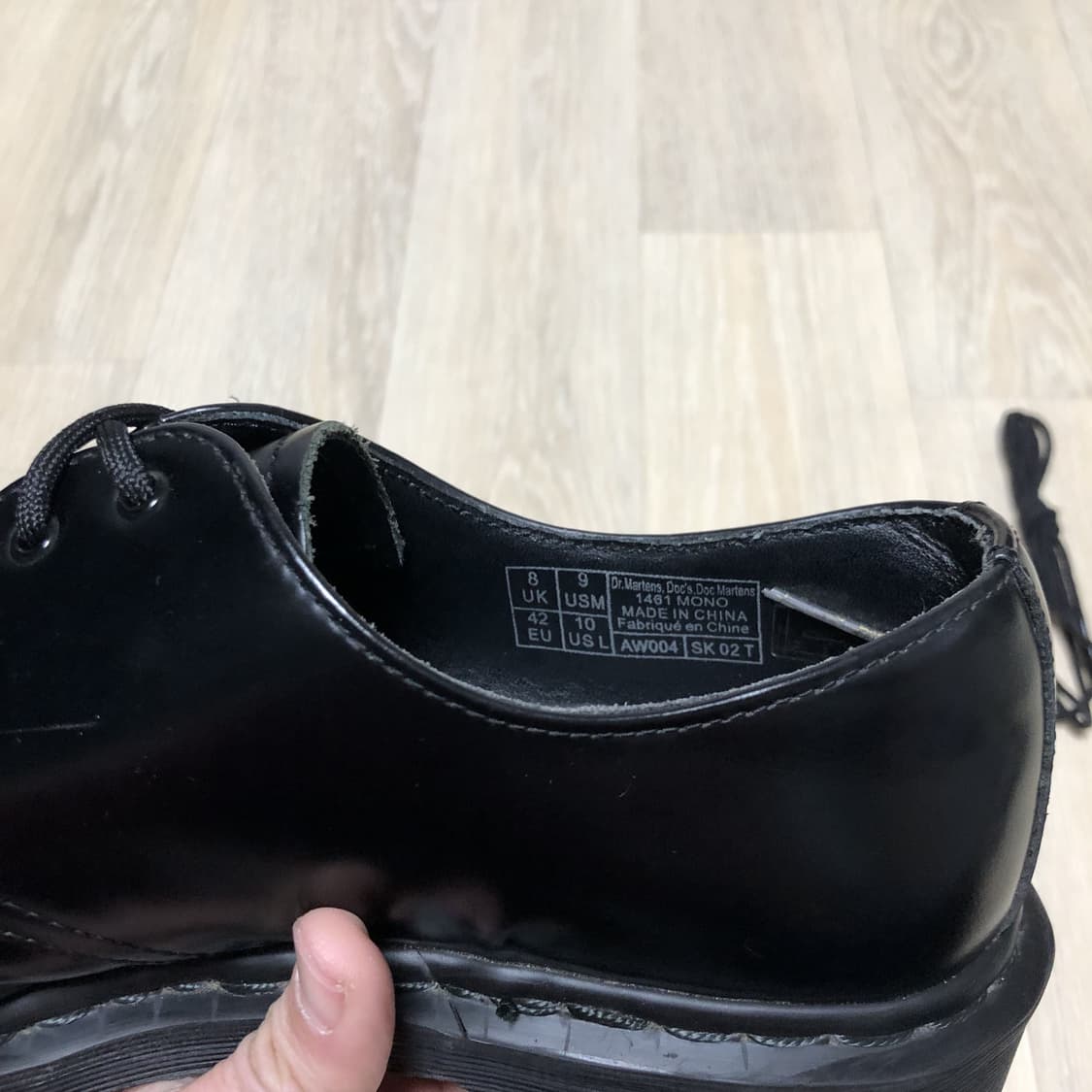 (270) 닥터마틴 Dr.martens 1461 3홀 모노 무광 블랙 상품이미지9