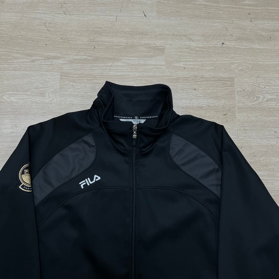 휠라 칼쵸 와펜 이탈리아 축구 져지 트랙탑 집업자켓 [블랙] L/100 상품이미지2