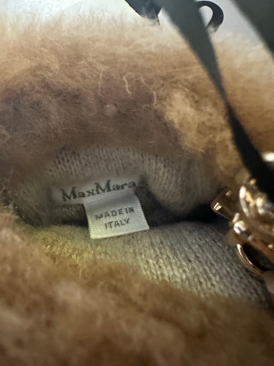 막스마라 테디베어 장갑카멜 정품 상품이미지3