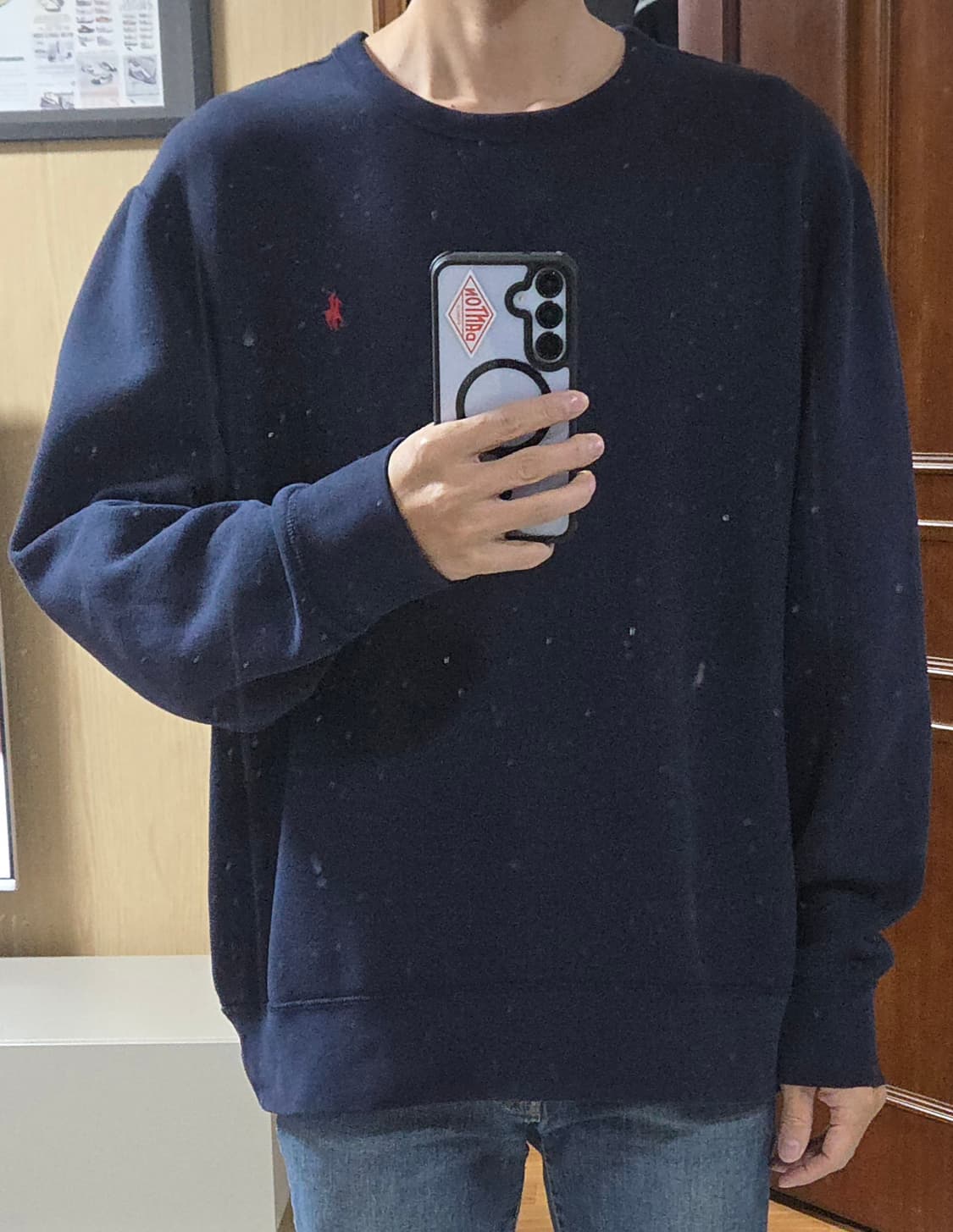 (착샷) 폴로 랄프로렌 플리스 스웻 티셔츠 맨투맨  상품이미지6
