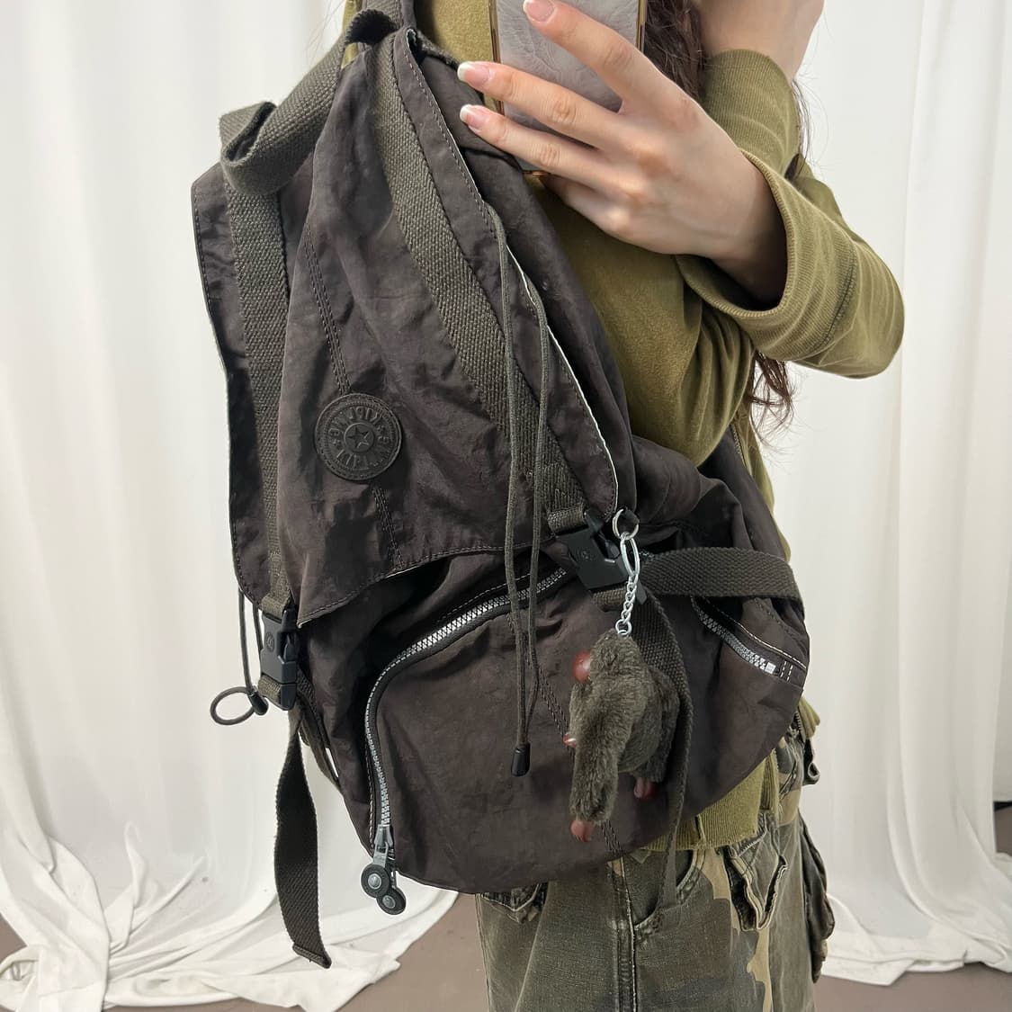 Kipling brown backpack 상품이미지5