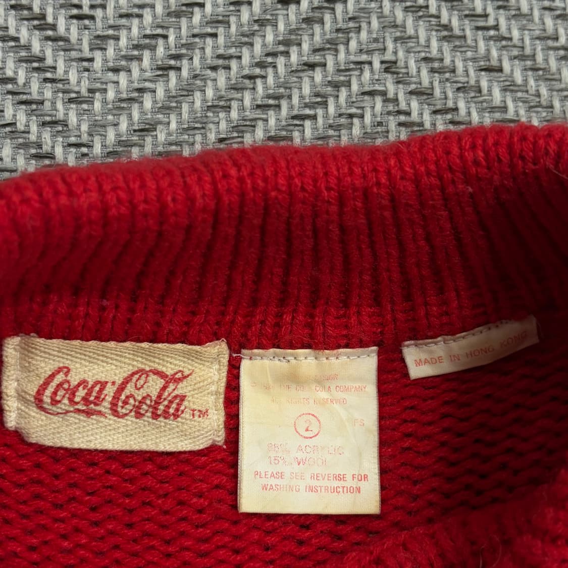 코카콜라 로고 스웨터 v1597 상품이미지5