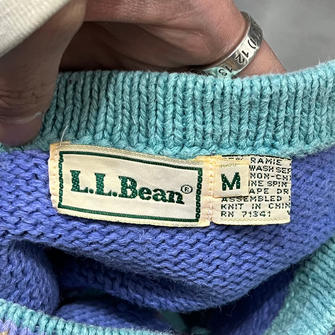  엘엘빈 지오메트릭 니트 y15407 상품이미지6