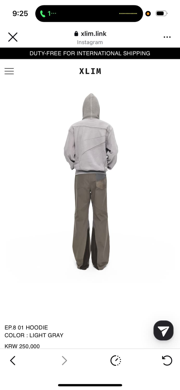 XLIM 엑슬림 EP.8 01 HOODIE 후드  상품이미지1