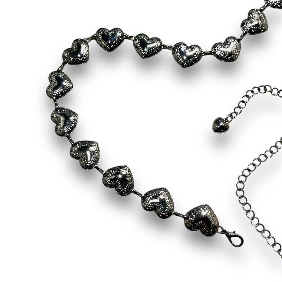 LOVE y2k HEART CHAIN BELT 상품이미지2