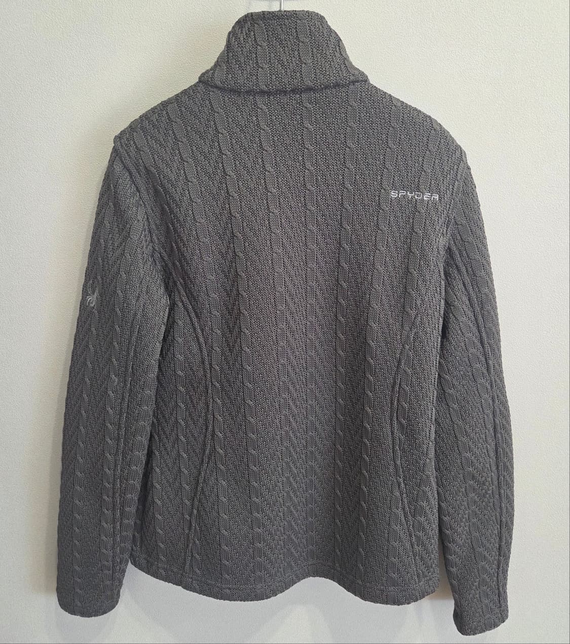 [정품]스파이더 케이블 니트 풀집업 자켓 S 상품이미지2