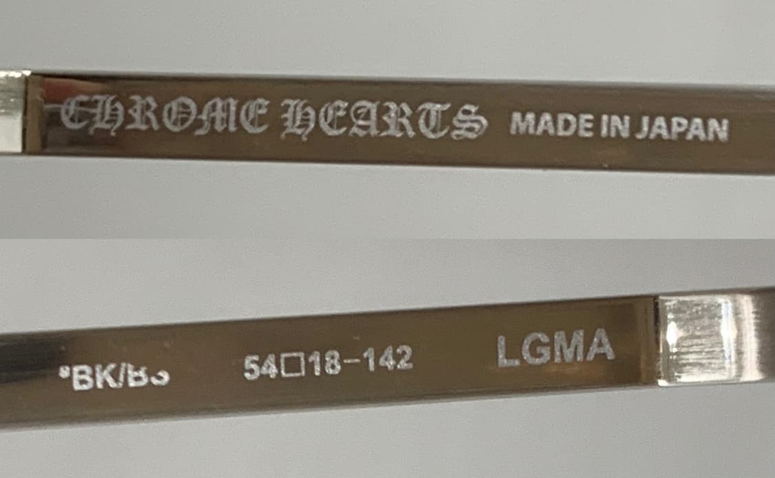 크롬하츠 LGMA 르그마 [MBK/BS] 안경 매트블랙&브러쉬드 실버 상품이미지8