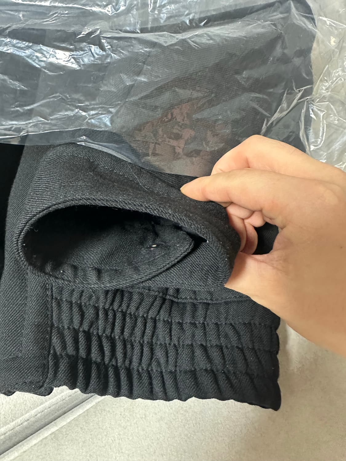 자라 x 아더에러 오버사이즈 칼라 봄버 자켓 블랙 S 상품이미지7