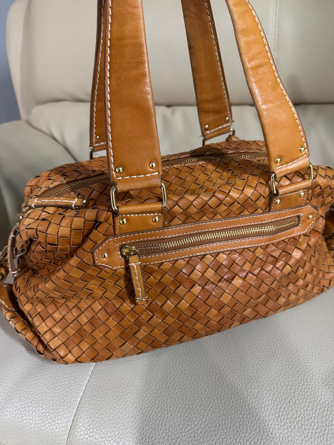 braided detail lambskin shoulder bag 상품이미지4