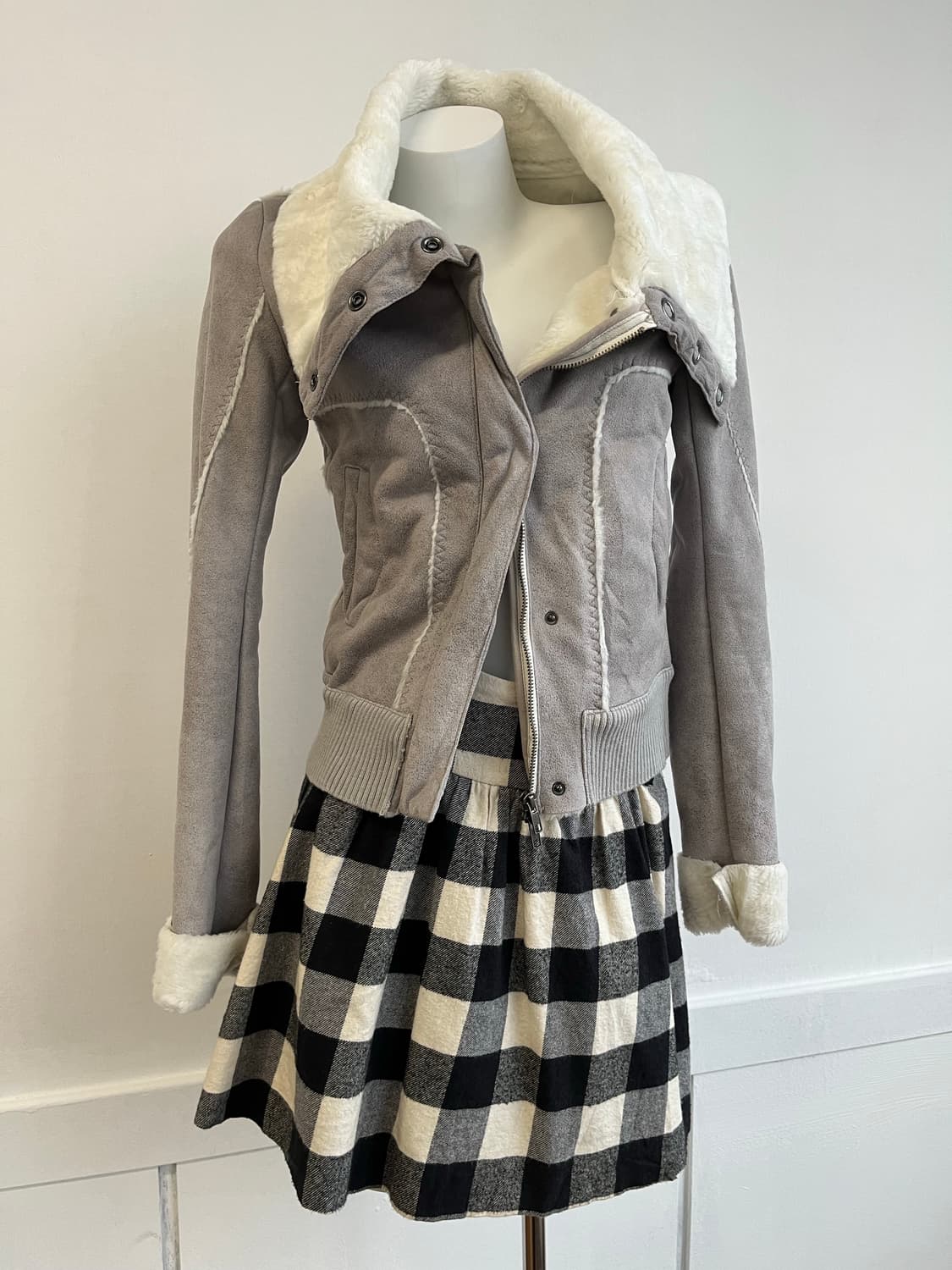 F21 체크 스커트 상품이미지3