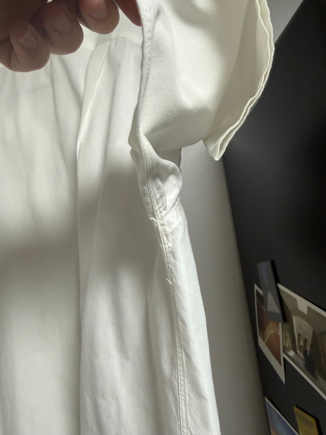 나나미카 레귤러카라 윈드셔츠 화이트 m사이즈 상품이미지5